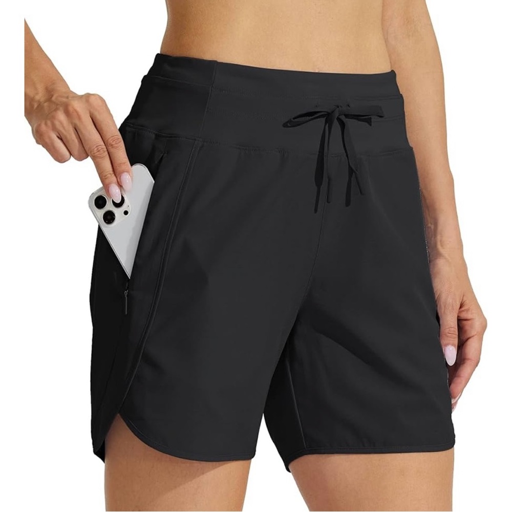 Sleek Black Athletic Shorts for Women